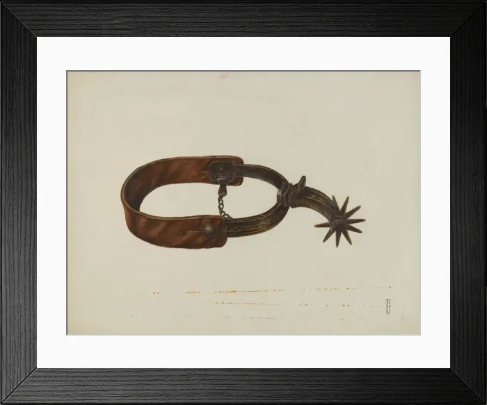 Framed Print : Spur, c. 1937. Creator: Gerald Transpota Framed Print : Spur, c. 1937. Creator: Gerald Transpota