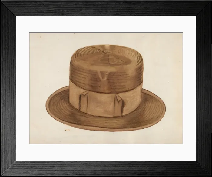 Framed Print : High Straw Hat, c. 1936. Creator: Ernest A Towers Jr Framed Print : High Straw Hat, c. 1936. Creator: Ernest A Towers Jr