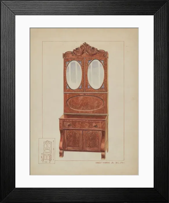 Framed Print : Secretary, c. 1937. Creator: Ernest A Towers Jr Framed Print : Secretary, c. 1937. Creator: Ernest A Towers Jr