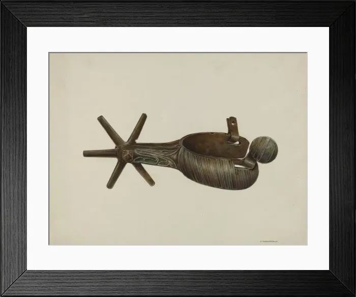 Framed Print : Spur, c. 1938. Creator: Gerald Transpota Framed Print : Spur, c. 1938. Creator: Gerald Transpota