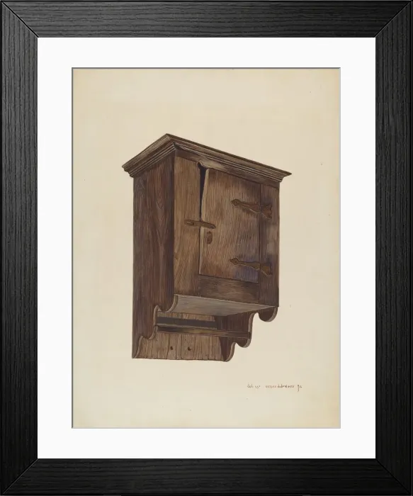 Framed Print : Hanging Closet, c. 1940. Creator: Ernest A Towers Jr Framed Print : Hanging Closet, c. 1940. Creator: Ernest A Towers Jr