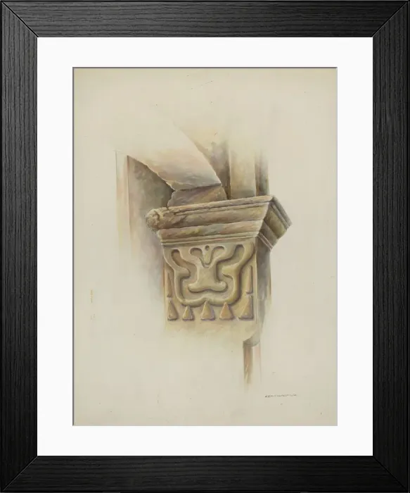 Framed Print : Capital on Column, 1937. Creator: Gerald Transpota Framed Print : Capital on Column, 1937. Creator: Gerald Transpota