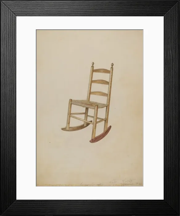 Framed Print : Chair, 1937. Creator: Henry Tomaszewski Framed Print : Chair, 1937. Creator: Henry Tomaszewski