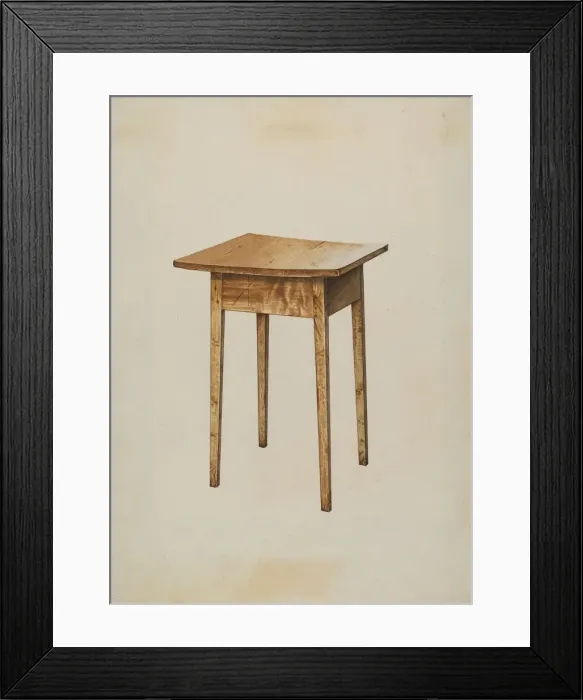 Framed Print : Utility Table, 1937. Creator: Henry Tomaszewski Framed Print : Utility Table, 1937. Creator: Henry Tomaszewski