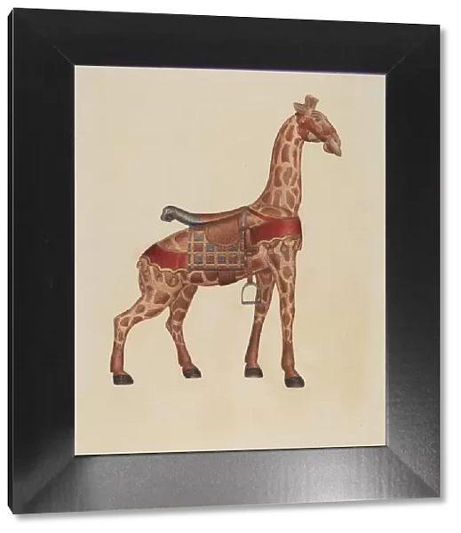 Carousel Giraffe, c. 1939. Creator: Henry Tomaszewski