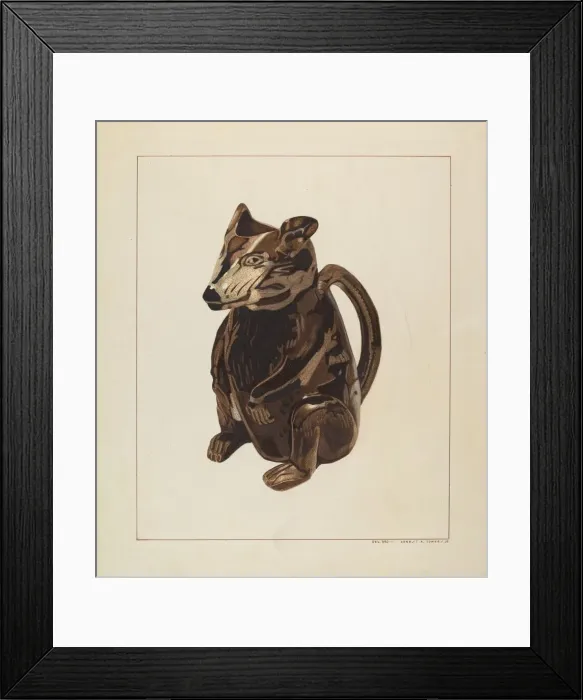 Framed Print : Possum Pitcher, c. 1938. Creator: Ernest A Towers Jr Framed Print : Possum Pitcher, c. 1938. Creator: Ernest A Towers Jr