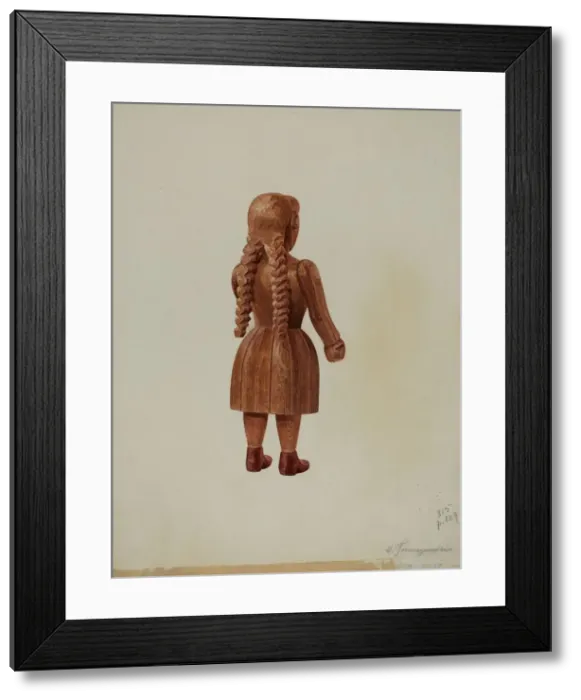 Framed Print : Doll, c. 1939. Creator: Henry Tomaszewski Framed Print : Doll, c. 1939. Creator: Henry Tomaszewski