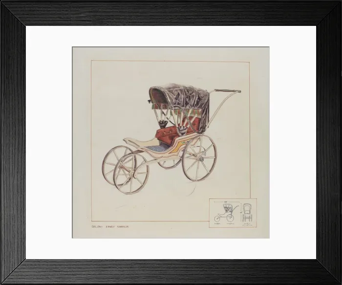 Framed Print : Doll Coach, c. 1937. Creator: Ernest A Towers Jr Framed Print : Doll Coach, c. 1937. Creator: Ernest A Towers Jr