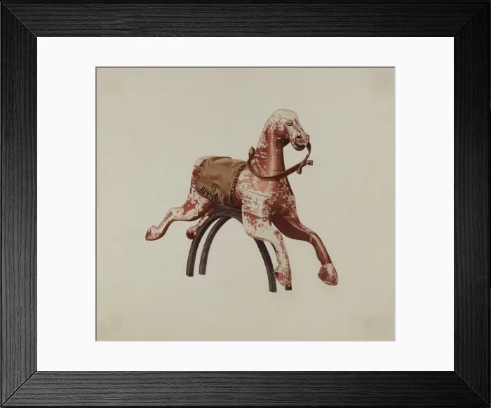 Framed Print : Rock Horse, 1935 / 1942. Creator: Henry Tomaszewski Framed Print : Rock Horse, 1935 / 1942. Creator: Henry Tomaszewski