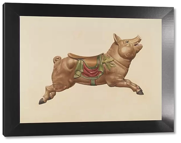 Carousel Pig, c. 1939. Creator: Henry Tomaszewski