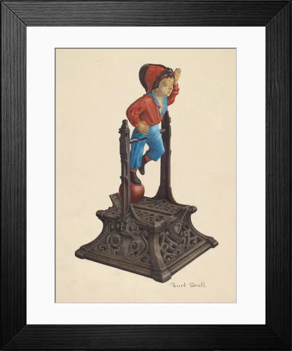 Framed Print : Toy Bank, c. 1939. Creator: Pearl Torell Framed Print : Toy Bank, c. 1939. Creator: Pearl Torell