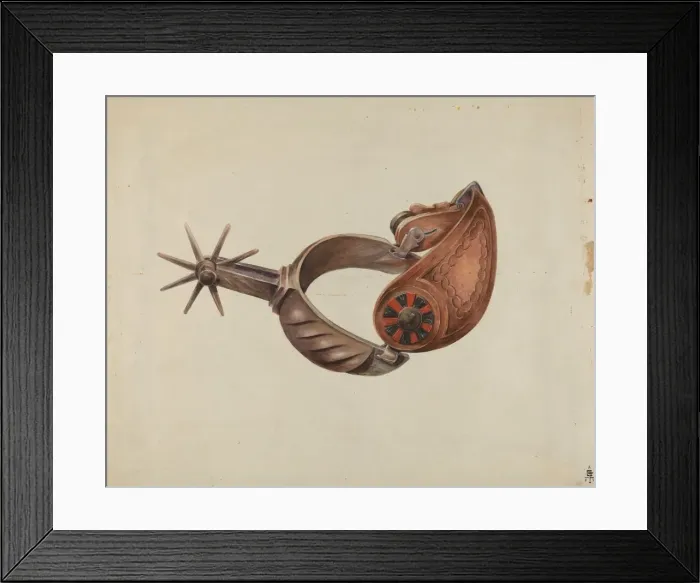 Framed Print : Spur, c. 1936. Creator: Gerald Transpota Framed Print : Spur, c. 1936. Creator: Gerald Transpota