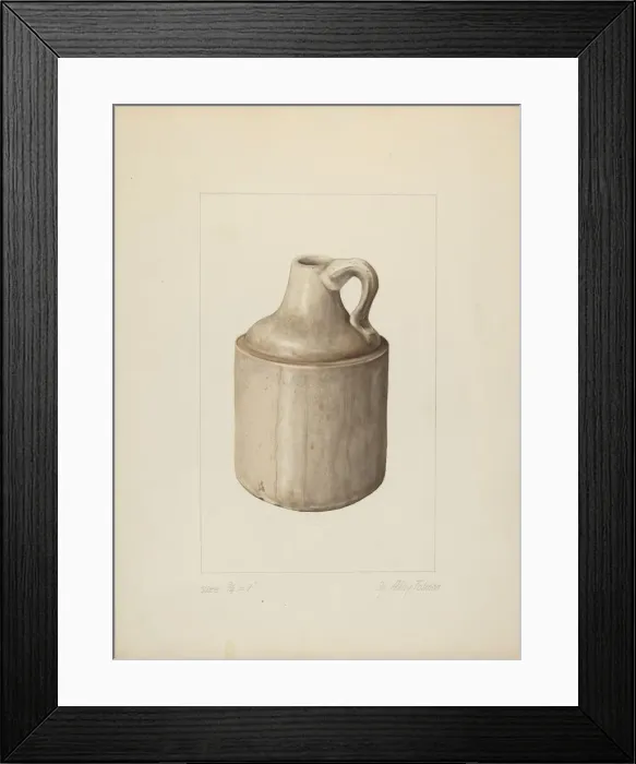 Framed Print : One Gallon Jug, 1935 / 1942. Creator: A. R. Tolman Framed Print : One Gallon Jug, 1935 / 1942. Creator: A. R. Tolman