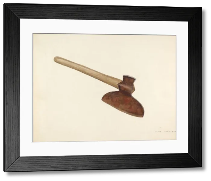 Framed Print : Broad Axe, c. 1941. Creator: Archie Thompson