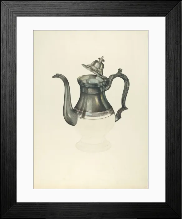 Framed Print : Coffee Pot, 1935 / 1942. Creator: John Thorsen Framed Print : Coffee Pot, 1935 / 1942. Creator: John Thorsen