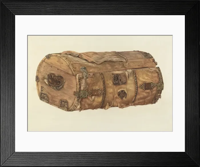 Framed Print : Trunk, c. 1937. Creator: John Thorsen Framed Print : Trunk, c. 1937. Creator: John Thorsen
