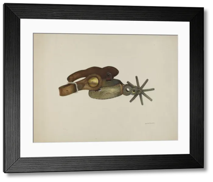 Framed Print : Spur, c. 1940. Creator: Robert W. R. Taylor Framed Print : Spur, c. 1940. Creator: Robert W. R. Taylor