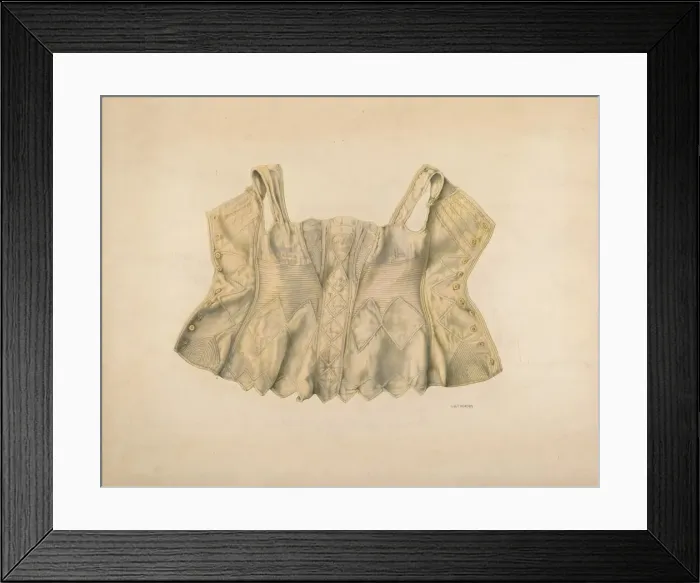 Framed Print : Corset, c. 1941. Creator: John Thorsen Framed Print : Corset, c. 1941. Creator: John Thorsen
