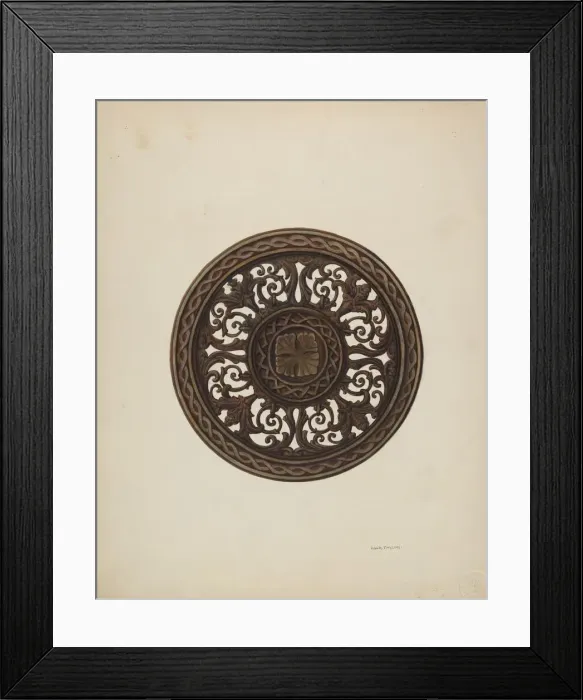 Framed Print : Card Tray, c. 1940. Creator: Robert W. R. Taylor Framed Print : Card Tray, c. 1940. Creator: Robert W. R. Taylor