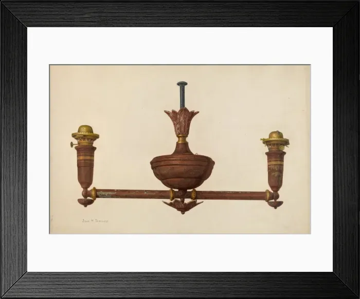 Framed Print : Chandelier, c. 1941. Creator: John H. Tercuzzi Framed Print : Chandelier, c. 1941. Creator: John H. Tercuzzi
