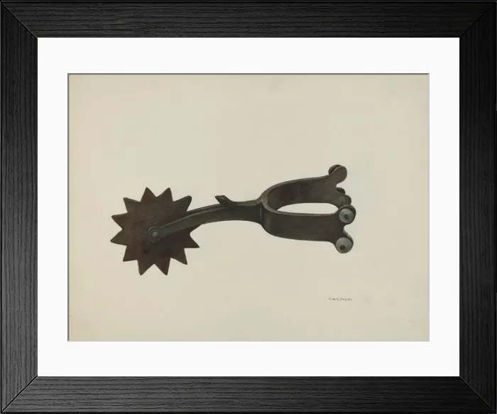 Framed Print : Spur, 1935 / 1942. Creator: Robert W. R. Taylor Framed Print : Spur, 1935 / 1942. Creator: Robert W. R. Taylor