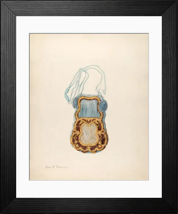 Framed Print : Opera Bag, c. 1939. Creator: John H. Tercuzzi Framed Print : Opera Bag, c. 1939. Creator: John H. Tercuzzi