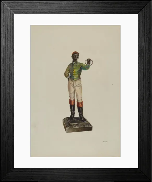 Framed Print : Hitching Post, c. 1937. Creator: Robert W. R. Taylor Framed Print : Hitching Post, c. 1937. Creator: Robert W. R. Taylor