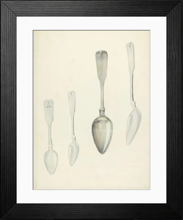 Framed Print : Bishop Hill: Small Spoon, c. 1939. Creators: Archie Thompson, William Ludwig Framed Print : Bishop Hill: Small Spoon, c. 1939. Creators: Archie Thompson, William Ludwig