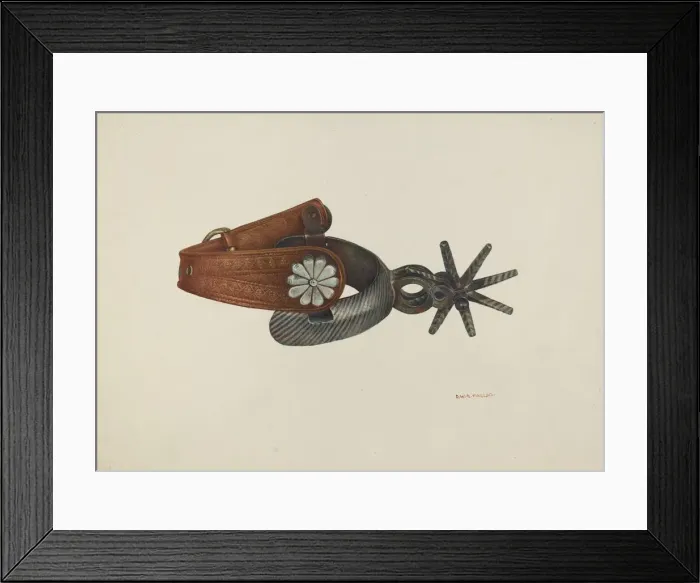 Framed Print : Spur, c. 1938. Creator: Robert W. R. Taylor Framed Print : Spur, c. 1938. Creator: Robert W. R. Taylor
