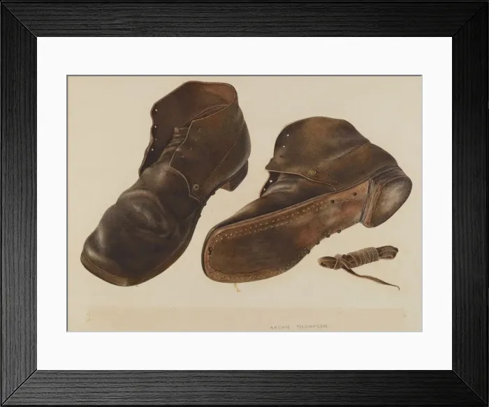 Framed Print : Shoes, c. 1940. Creators: Archie Thompson, Albert Rudin Framed Print : Shoes, c. 1940. Creators: Archie Thompson, Albert Rudin