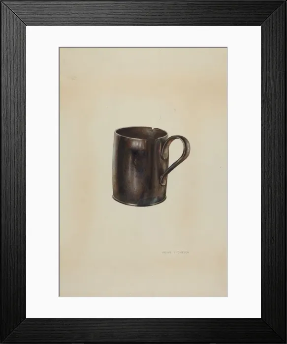 Framed Print : Pa. German Moravian Loving Cup, 1938. Creator: Archie Thompson
