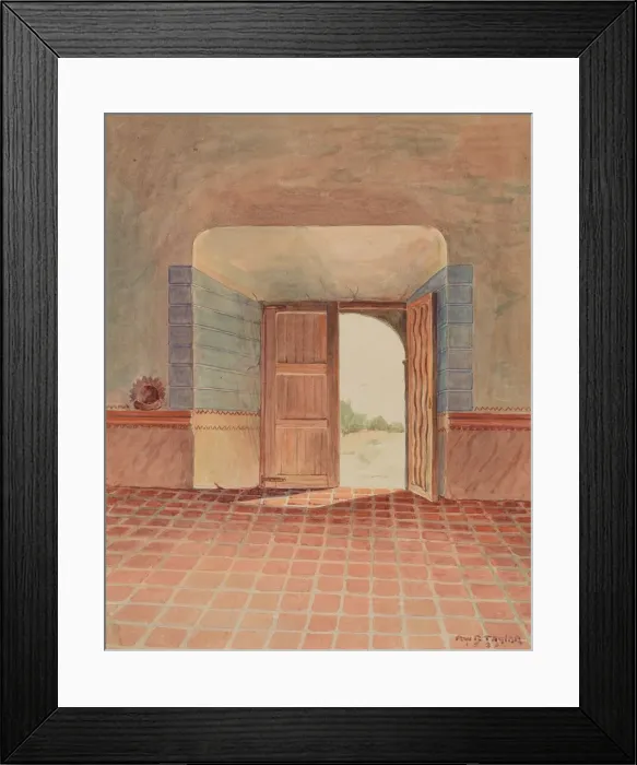 Framed Print : Doorway, 1936. Creator: Robert W. R. Taylor Framed Print : Doorway, 1936. Creator: Robert W. R. Taylor