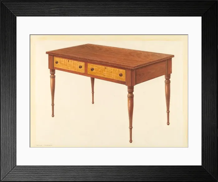 Framed Print : Bishop Hill: Tailors Table, c. 1939. Creator: Archie Thompson Framed Print : Bishop Hill: Tailors Table, c. 1939. Creator: Archie Thompson