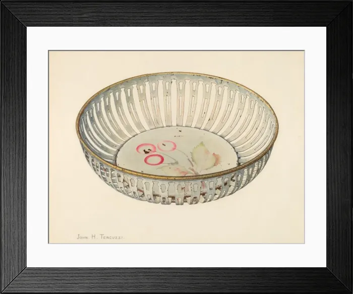 Framed Print : Bread Basket, c. 1940. Creator: John H. Tercuzzi Framed Print : Bread Basket, c. 1940. Creator: John H. Tercuzzi