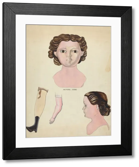 Framed Print : Doll, c. 1941. Creator: Archie Thompson Framed Print : Doll, c. 1941. Creator: Archie Thompson