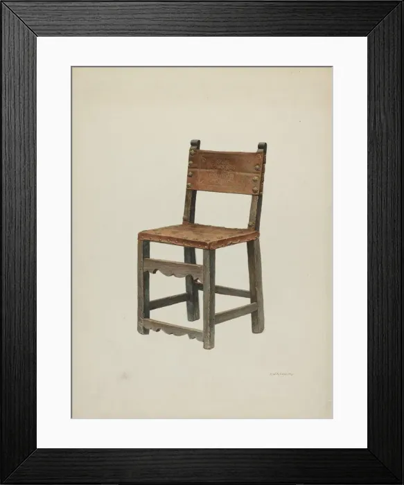 Framed Print : Chair, 1941. Creator: Robert W. R. Taylor