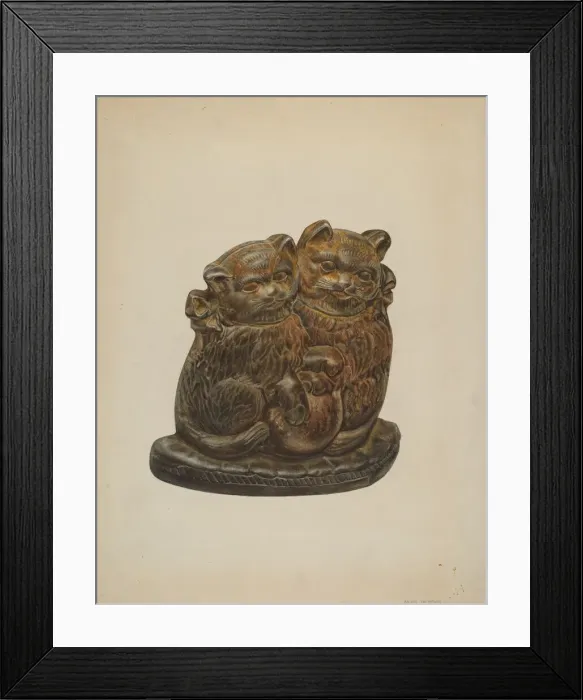 Framed Print : Door Stop, c. 1937. Creator: Archie Thompson Framed Print : Door Stop, c. 1937. Creator: Archie Thompson