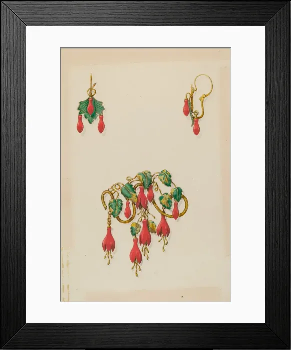 Framed Print : Brooch, 1935 / 1942. Creator: John H. Tercuzzi Framed Print : Brooch, 1935 / 1942. Creator: John H. Tercuzzi