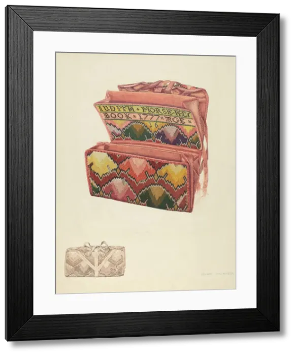 Framed Print : John Hancocks Wallet, c. 1938. Creator: Archie Thompson
