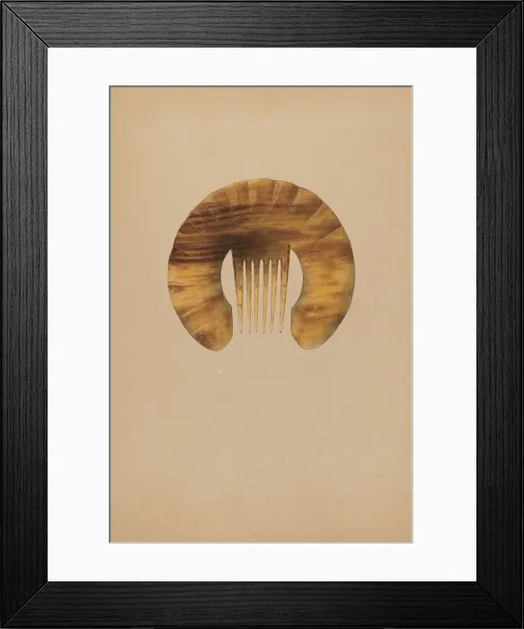 Framed Print : Comb, c. 1937. Creator: John H. Tercuzzi Framed Print : Comb, c. 1937. Creator: John H. Tercuzzi