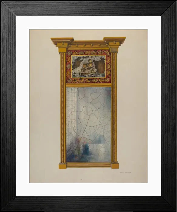 Framed Print : Mirror, 1941. Creator: Archie Thompson Framed Print : Mirror, 1941. Creator: Archie Thompson