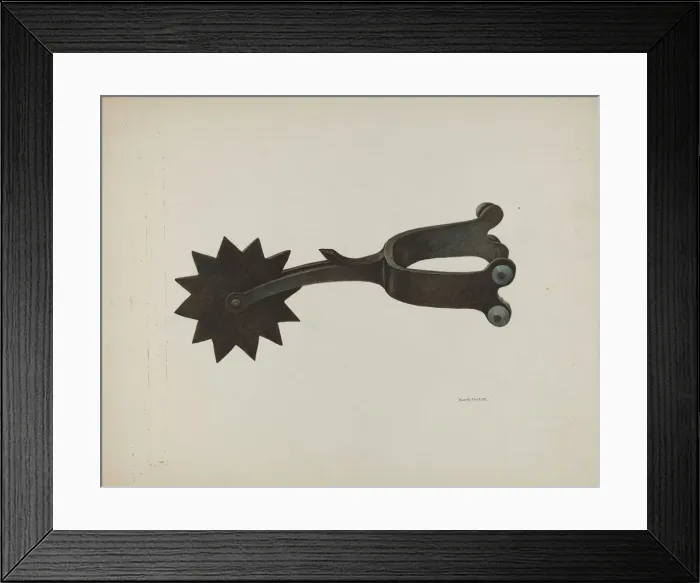 Framed Print : Spur, c. 1940. Creator: Robert W. R. Taylor Framed Print : Spur, c. 1940. Creator: Robert W. R. Taylor