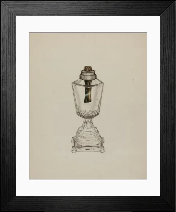 Framed Print : Lamp, c. 1940. Creator: Richard Taylor Framed Print : Lamp, c. 1940. Creator: Richard Taylor