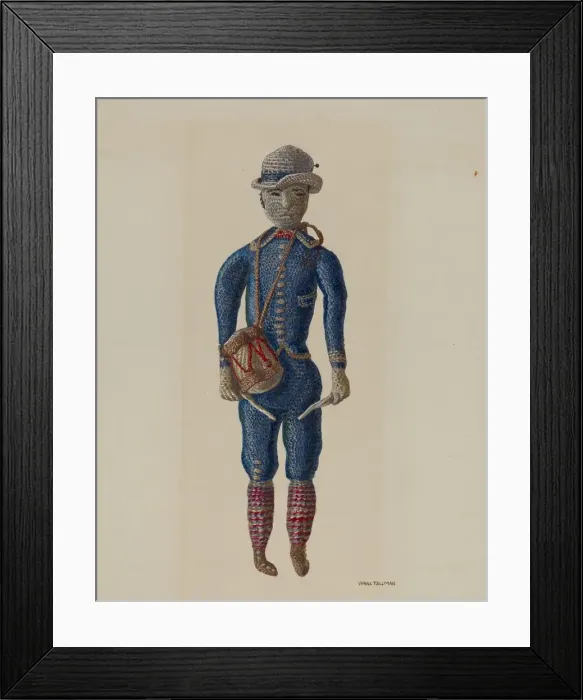 Framed Print : Doll, c. 1938. Creator: Verna Tallman Framed Print : Doll, c. 1938. Creator: Verna Tallman