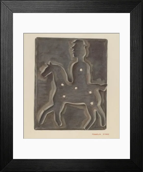 Framed Print : Cookie Cutter, 1935 / 1942. Creator: Franklyn Syres Framed Print : Cookie Cutter, 1935 / 1942. Creator: Franklyn Syres