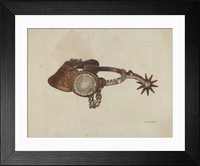 Framed Print : Spur, c. 1938. Creator: Verna Tallman
