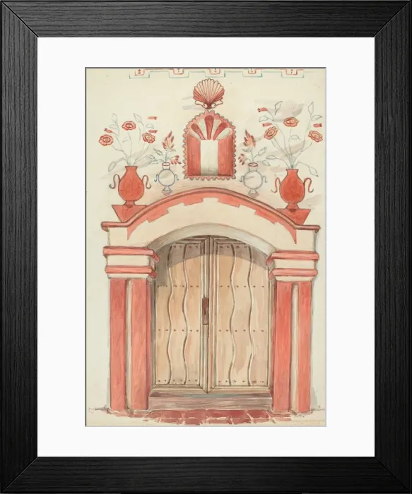 Framed Print : Main Doorway and Arch, 1935 / 1942. Creator: Robert W. R. Taylor Framed Print : Main Doorway and Arch, 1935 / 1942. Creator: Robert W. R. Taylor