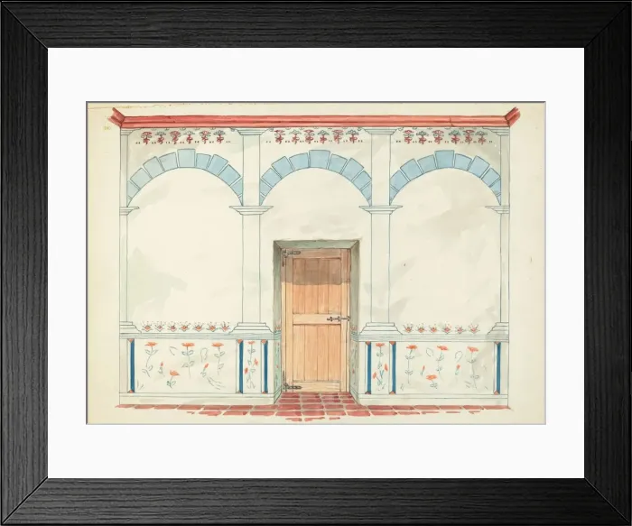 Framed Print : Restoration Drawing, 1935 / 1942. Creator: Robert W. R. Taylor Framed Print : Restoration Drawing, 1935 / 1942. Creator: Robert W. R. Taylor