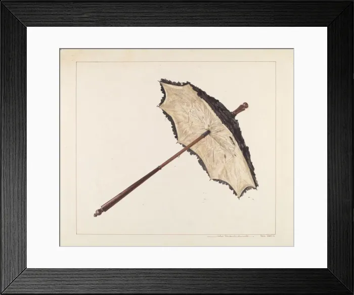 Framed Print : Parasol, c. 1938. Creator: John Swientochowski Framed Print : Parasol, c. 1938. Creator: John Swientochowski