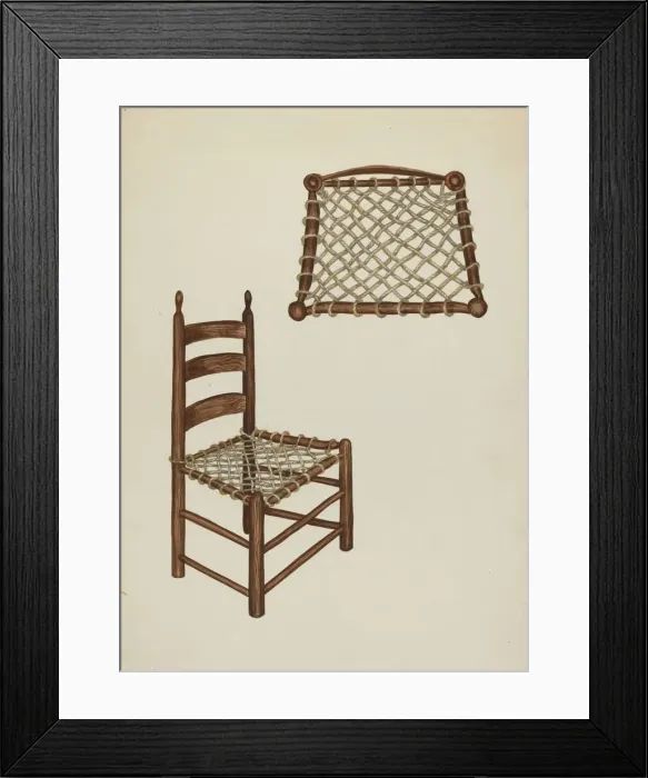 Framed Print : Ranch Chair, c. 1937. Creator: Verna Tallman Framed Print : Ranch Chair, c. 1937. Creator: Verna Tallman